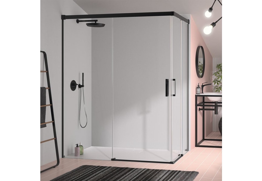 Paroi de douche d'angle Glasé (GS607+GS607) Kassandra principal 9
