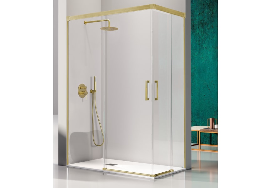 Paroi de douche d'angle Glasé (GS607+GS607) Kassandra principal 3