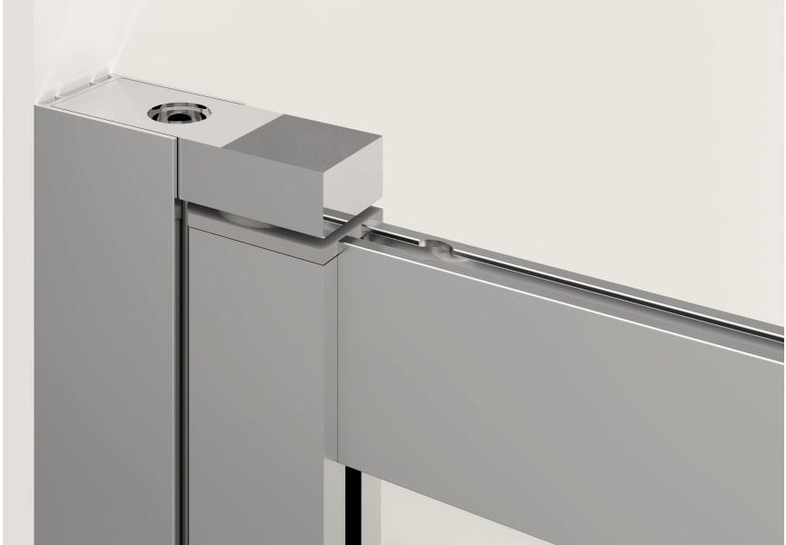 Paroi de baignoire coulissante et pivotante Milano Bruntec détail 6