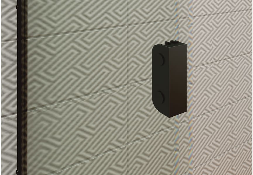 Paroi de baignoire coulissante et pivotante Milano Bruntec détail 4
