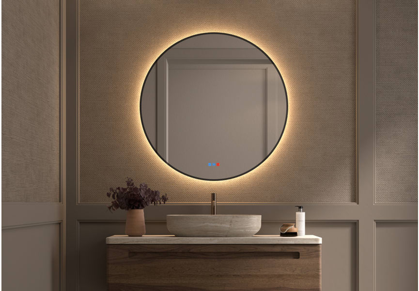 Miroir de salle de bain avec éclairage LED Bruntec Atria principal 5