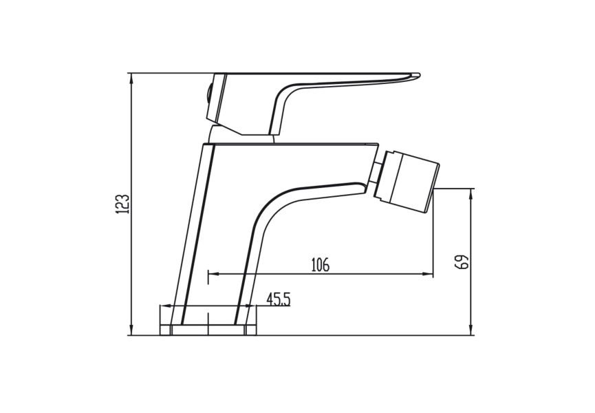 Mitigeur de bidet Marriot GME croquis 8