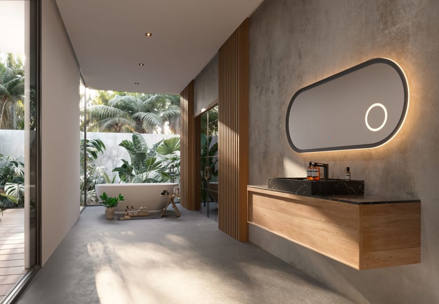Ledimex Rimini Ledimex miroir de salle de bain LED avec éclairage environnement 11