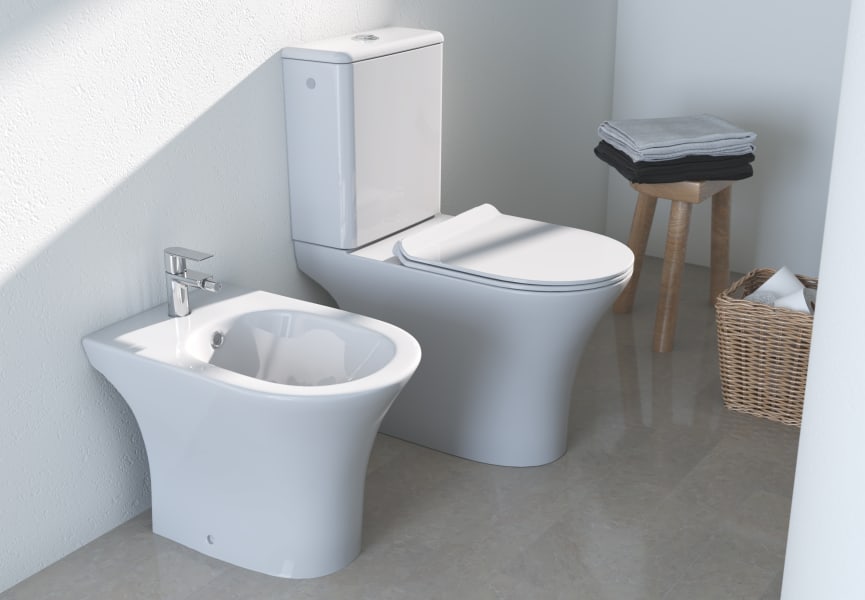 Ensemble toilette + bidet Merlin Bruntec principal 0