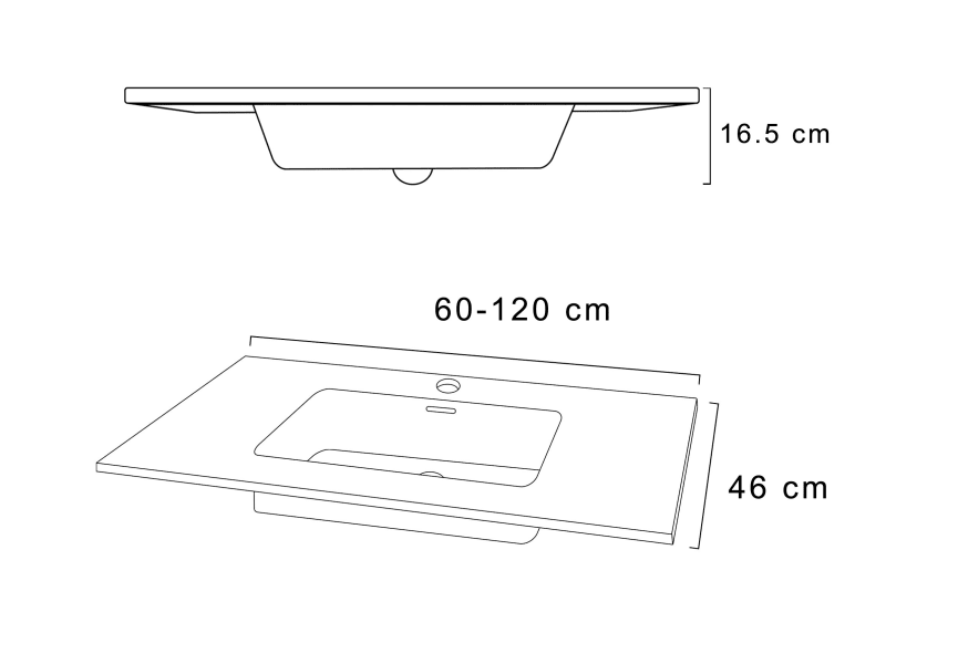 Lavabo Etna Art and Bath croquis 1