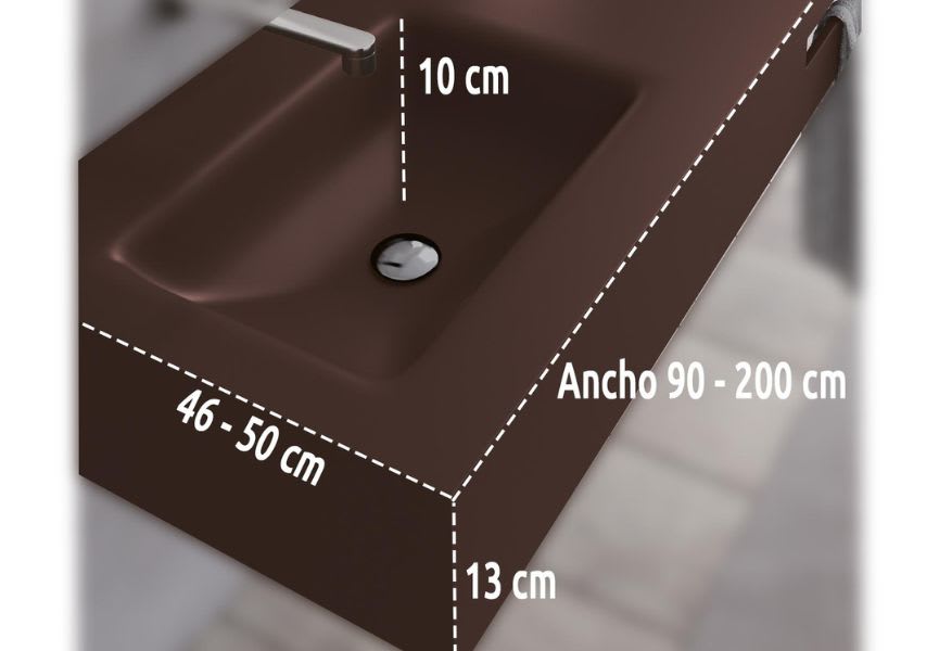 Lavabo suspendu Milan Bruntec détail 1
