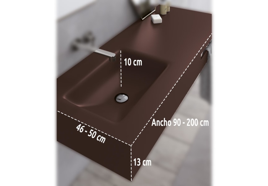 Lavabo suspendu Milan Bruntec détail 1
