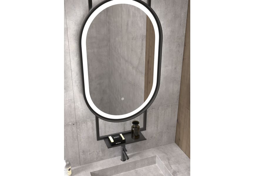Miroir de salle de bains avec éclairage LED Boracay Eurobath détail 2