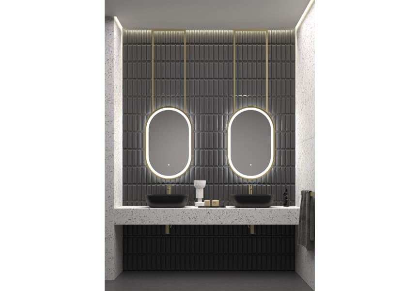 Boracay Eurobath Miroir de salle de bain avec éclairage LED principal 4