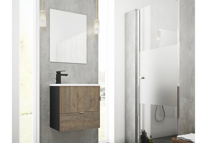 Petit Campoaras Ensemble meuble de salle de bain à profondeur réduite 35 cm principal 0