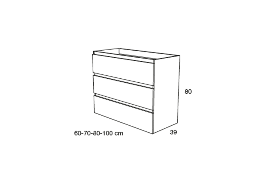 Armoire de toilette à profondeur réduite 39 cm Carmen Avila dos croquis 10