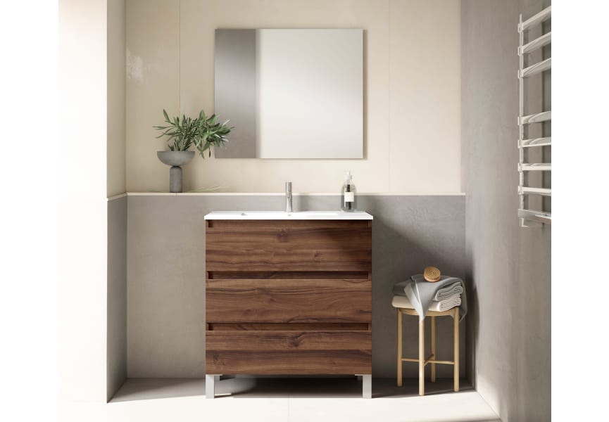 Ensemble de meubles de salle de bains à faible profondeur 40 cm Nido Viso principal 3