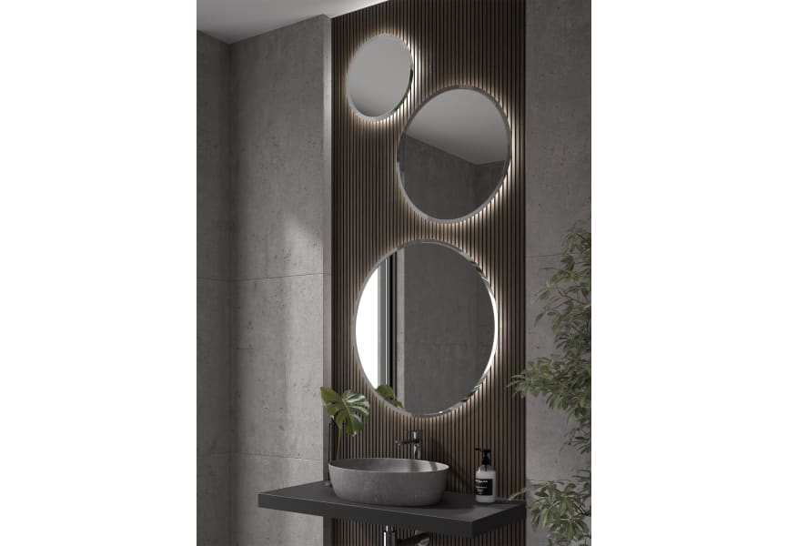 Eurobath Soleil LED Miroir de salle de bains avec éclairage environnement 1