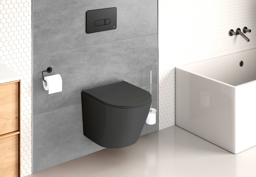 Pack WC suspendu + réservoir de chasse encastré Lisboa Bruntec environnement 7