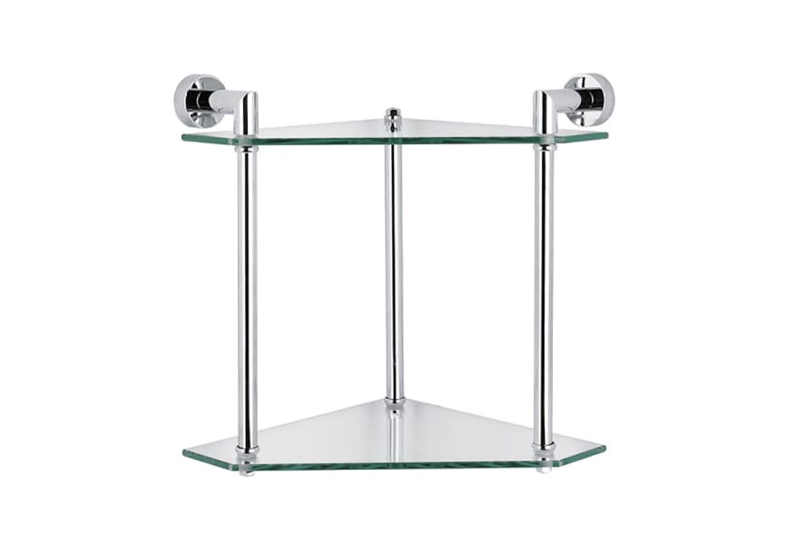Double étagère de salle de bains Bruntec principal 0