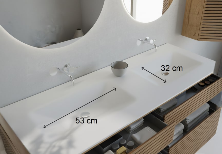 Ensemble de meubles de salle de bains Alpes 18 Bruntec croquis 9