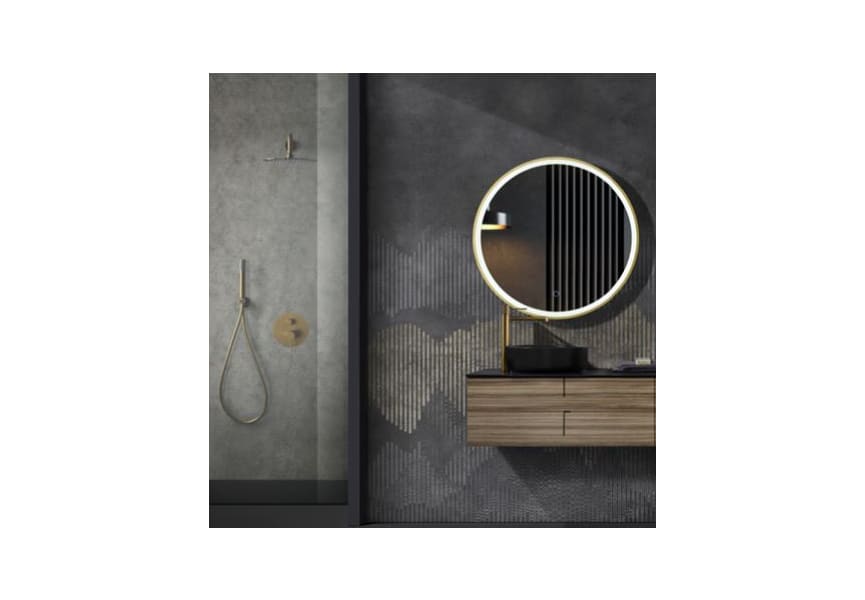 Miroir de salle de bain avec éclairage LED París Ledimex environnement 7