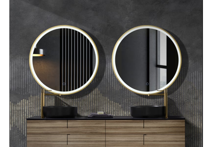 Miroir de salle de bain avec éclairage LED París Ledimex principal 1