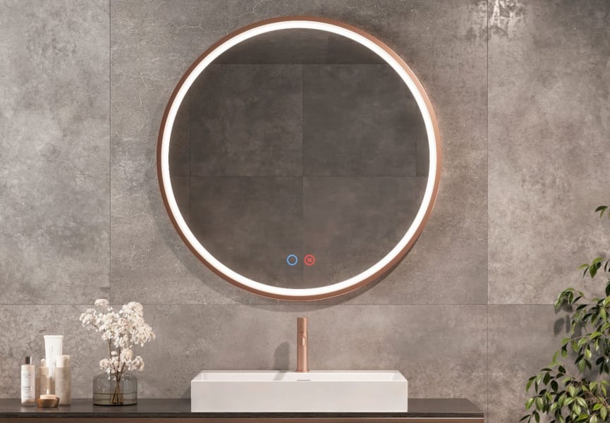 Miroir de salle de bain avec éclairage LED París Ledimex principal 0