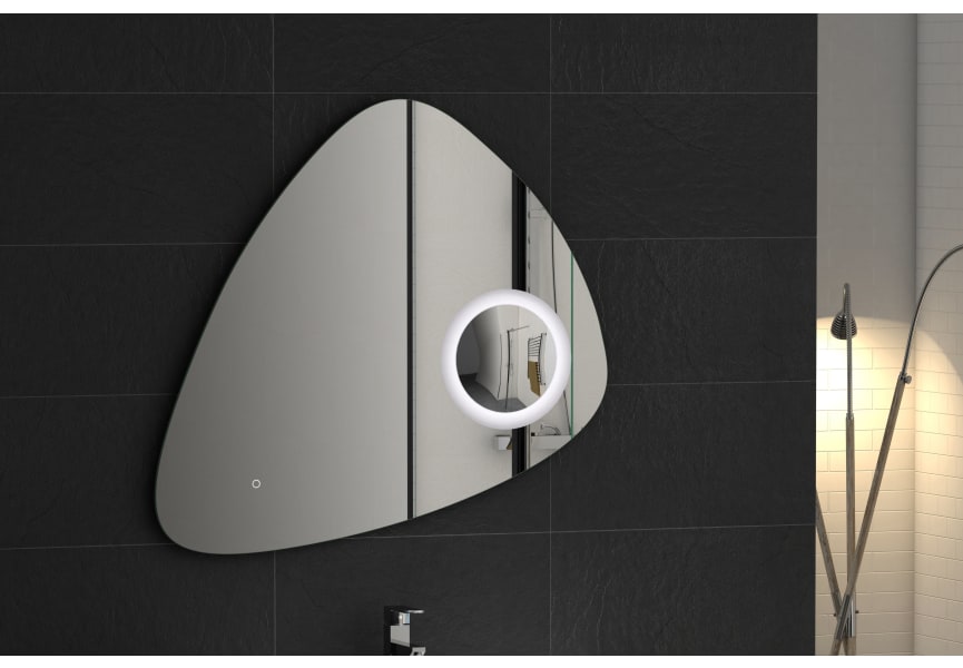Miroir de salle de bains avec éclairage LED Stone Coycama principal 0