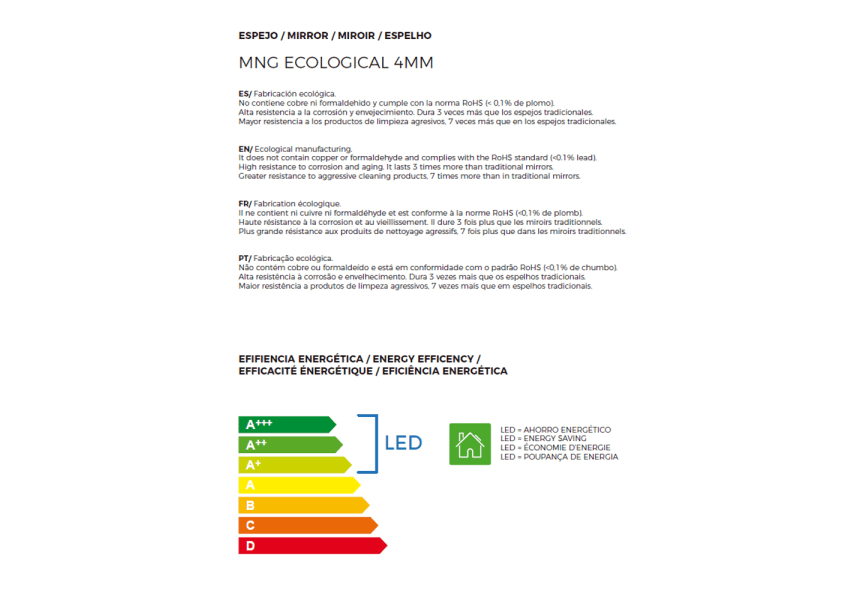 Miroir de salle de bain lumineux LED Dune Bruntec option 7