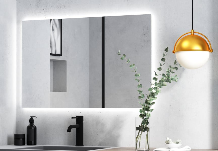 Miroir de salle de bain lumineux LED Dune Bruntec principal 0