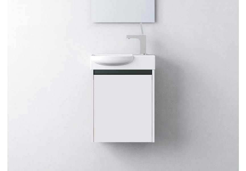 Ensemble meuble de salle de bain profondeur réduite 25 cm Slim Ávila Dos principal 3