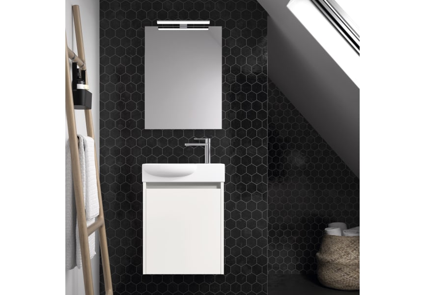 Ensemble meuble de salle de bain profondeur réduite 25 cm Slim Ávila Dos principal 1