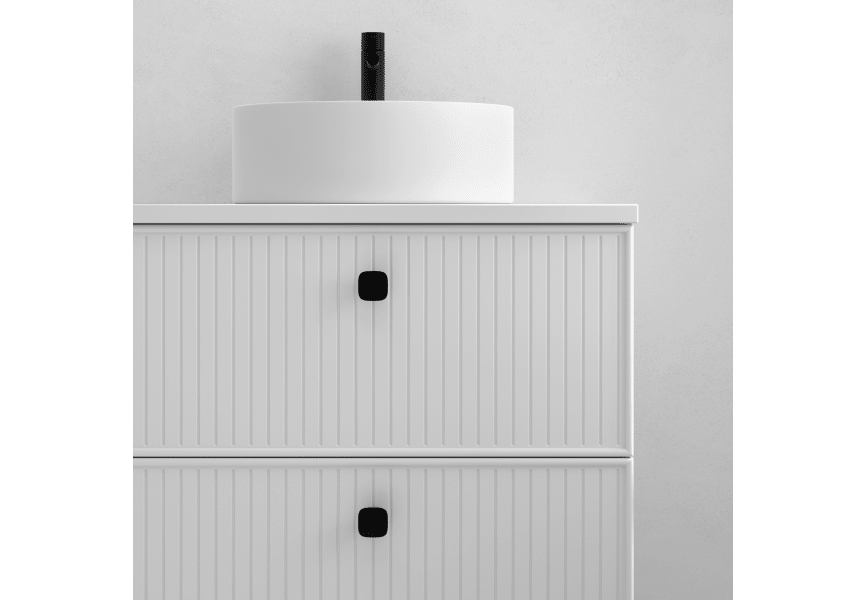Meuble de salle de bains avec plan de toilette Microtec Blanca Avila Dos détail 4