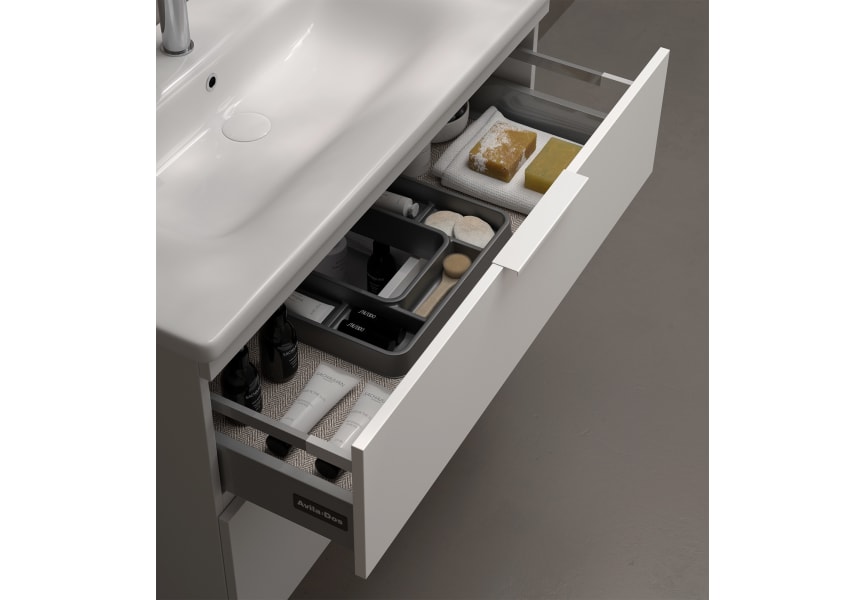 Meuble de salle de bains avec plan de toilette Microtec Blanca Avila Dos détail 5