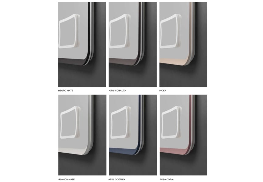 Miroir de salle de bain avec éclairage LED Duomo Ledimex détail 7