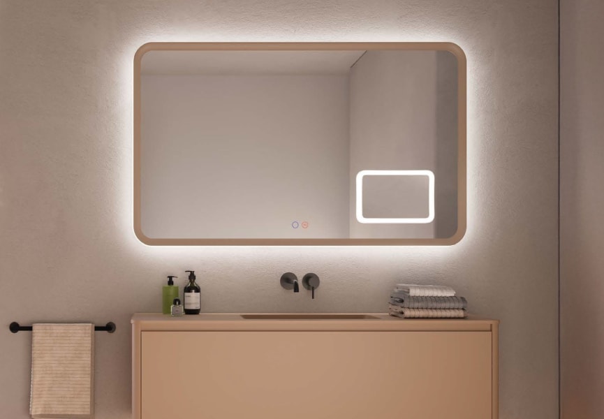 Miroir de salle de bain avec éclairage LED Duomo Ledimex principal 0