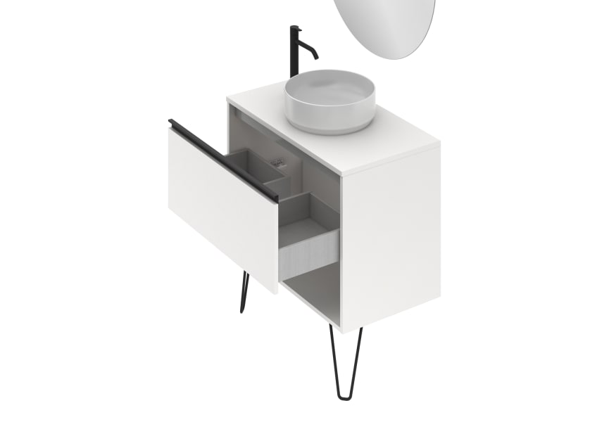 Yoko Top Amizuva meuble de salle de bain avec ensemble lavabo avec plan de toilette détail 4