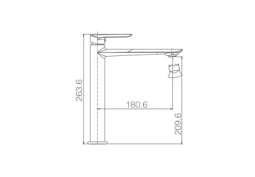 Robinetterie de lavabo Ural Imex croquis 6