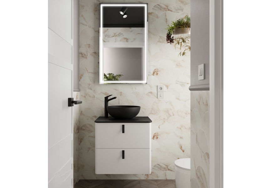 Meuble de salle de bains avec plan de toilette Uniiq Salgar principal 1