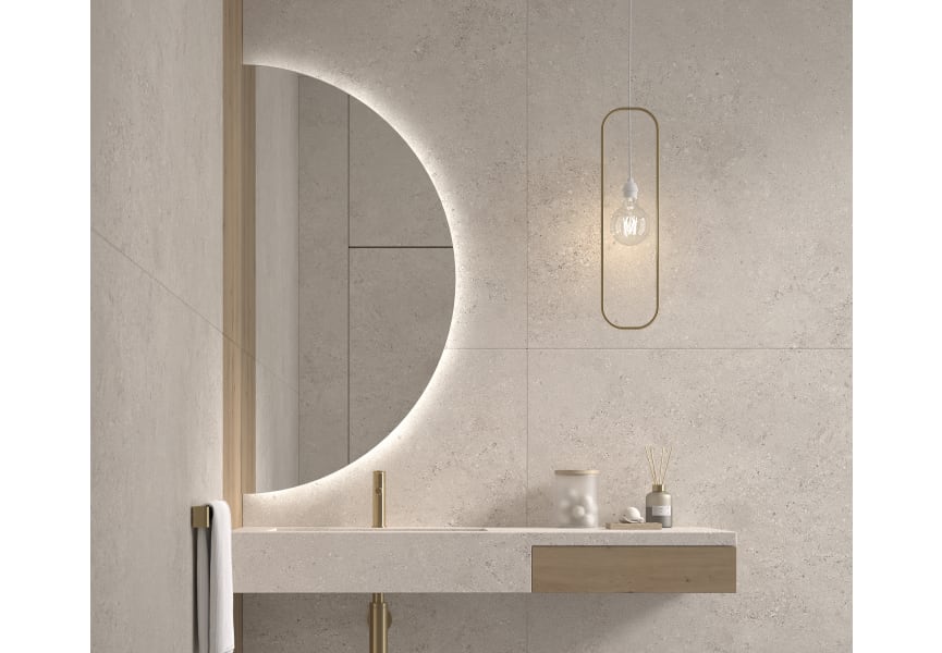 Eurobath Bonaire 2 miroir demi-lune avec éclairage LED principal 3