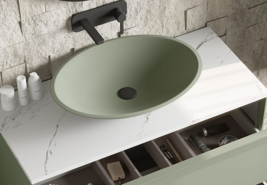 Coycama Orbit lavabo à poser détail 16