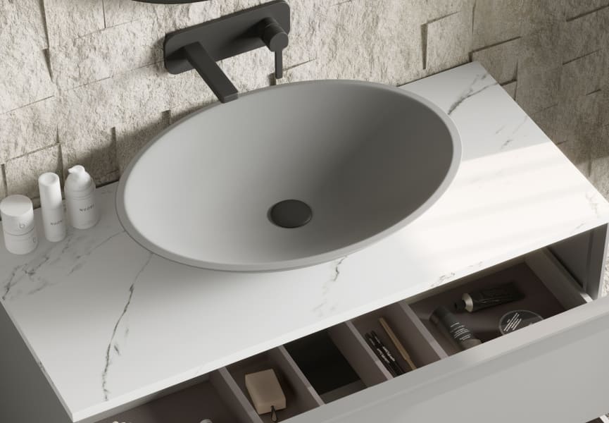 Coycama Orbit lavabo à poser détail 15