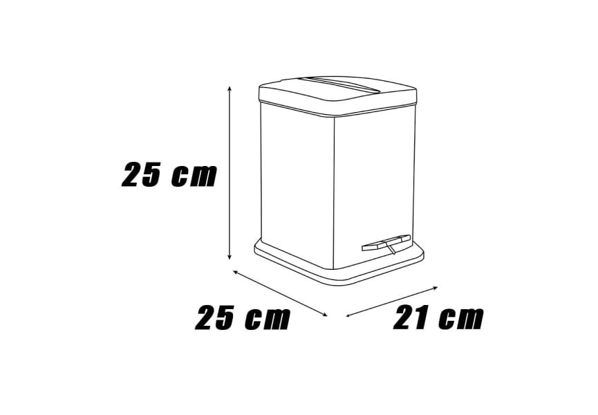 Corbeille à papier pour salle de bains Escorpio Mediterranea de Baño croquis 1