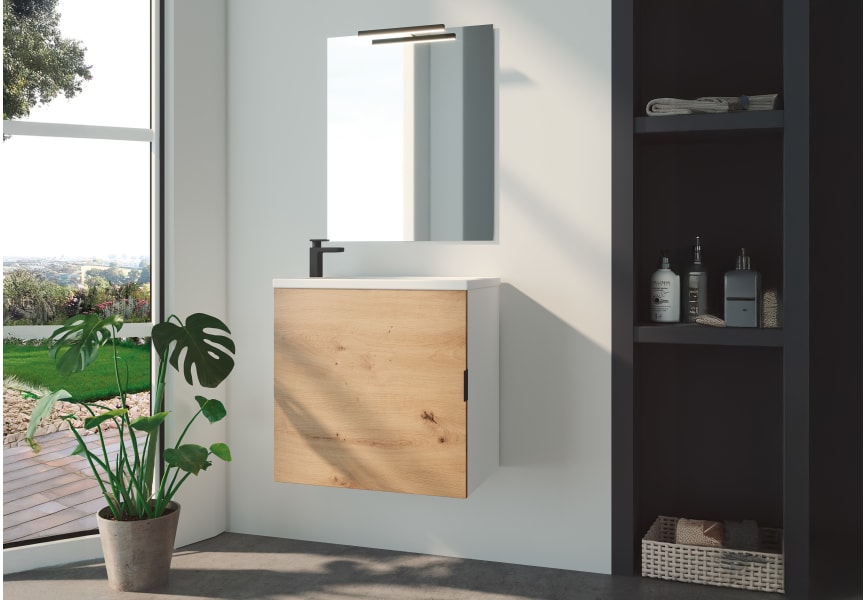 Ensemble de meubles de salle de bains profondeur réduite de 35 cm Petit Campoaras principal 0