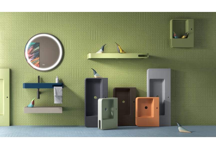Lavabo suspendu Epsilon Coycama environnement 11