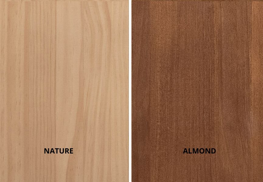 Ensemble de meubles de salle de bains en bois massif Alpes 2 Bruntec détail 8