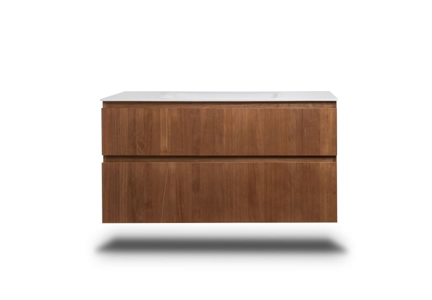 Ensemble de meubles de salle de bains en bois massif Alpes 2 Bruntec principal 1