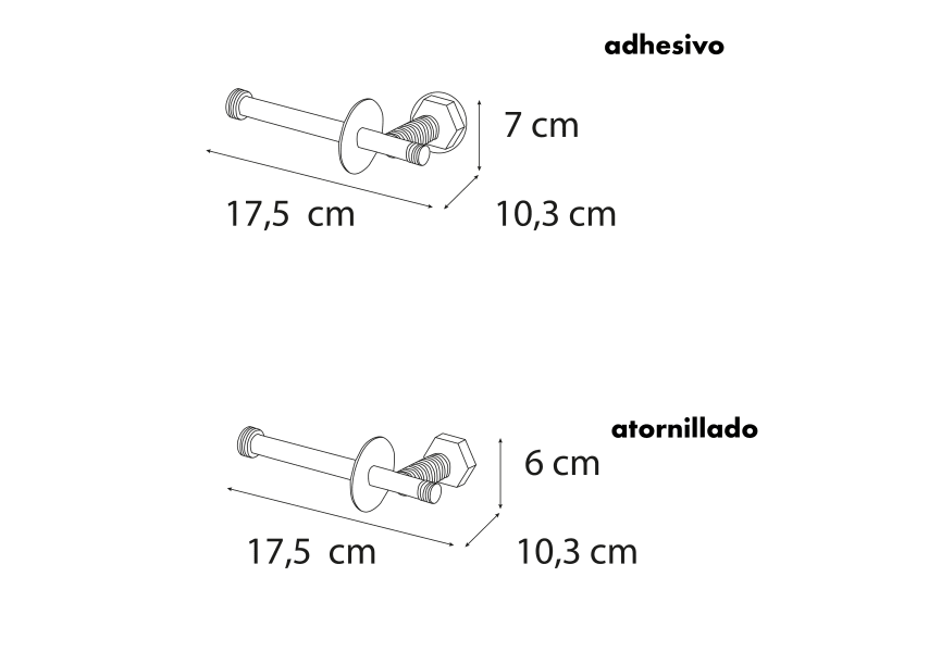 Intro Mediterránea de Baño Porte-rouleau de toilette croquis 1
