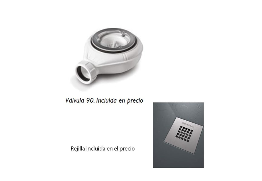 Receveur de douche en résine Design Basic St Bruntec détail 3