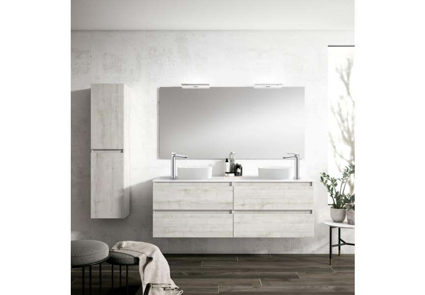 Meuble de salle de bains avec plan de toilette hydrofuge Box Visobath principal 0