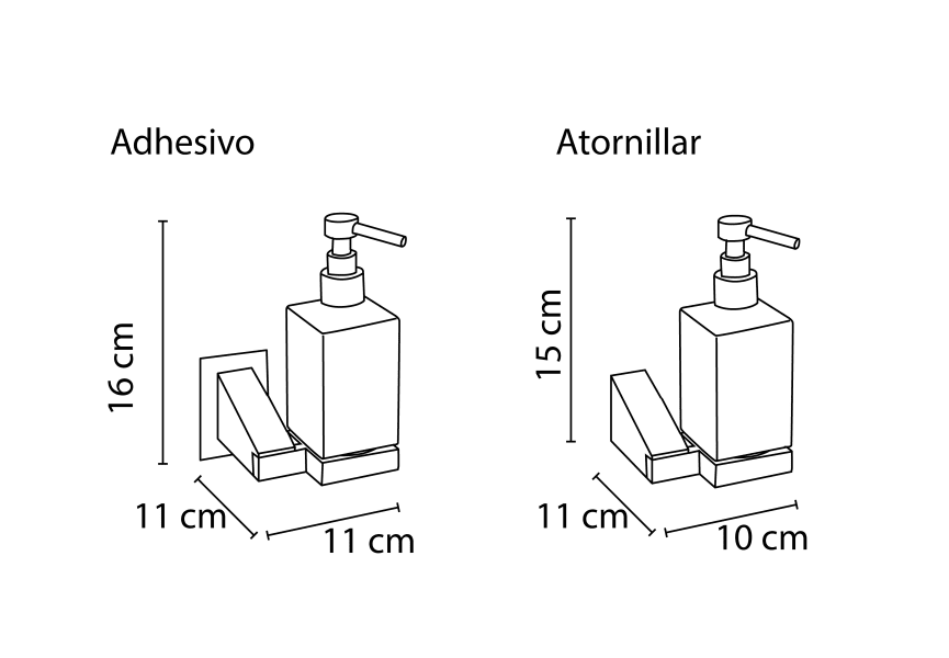 Distributeur de savon Venus Mediterranea de baño croquis 2