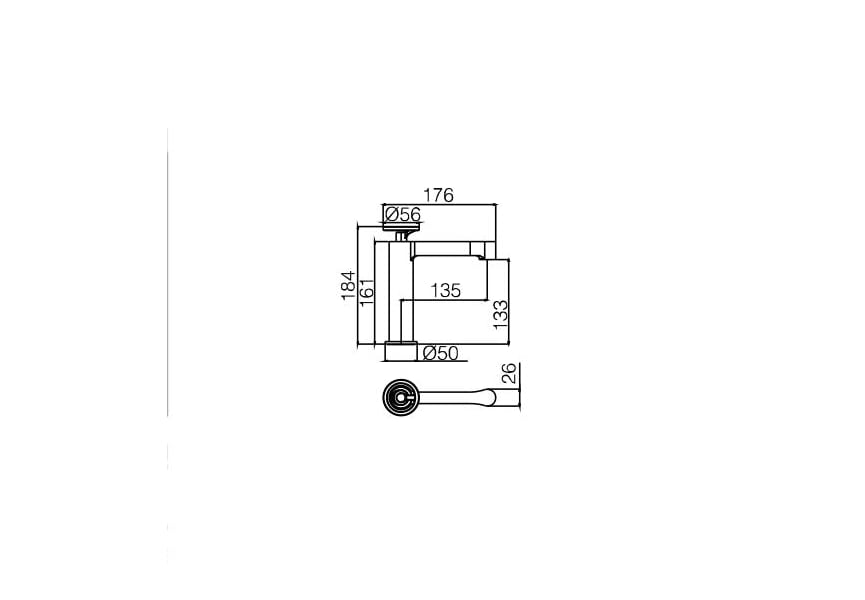Robinet de lavabo Imex Olimpo croquis 5