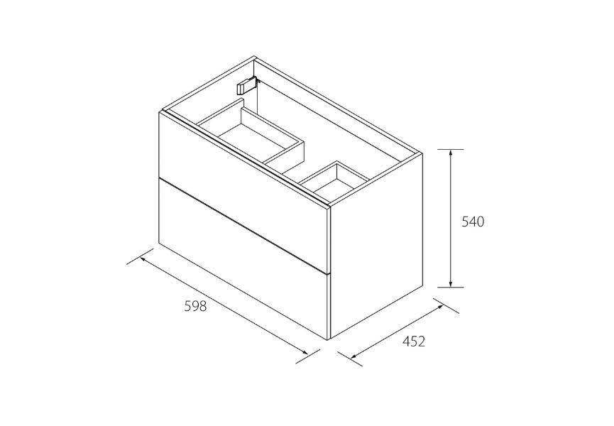 Ensemble meuble-lavabo Morai Salgar croquis 13