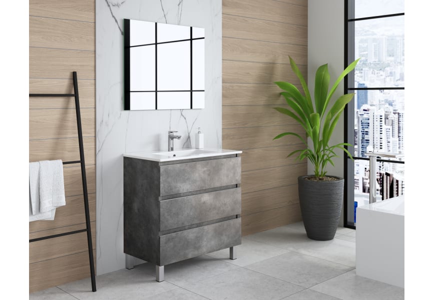 Ensemble de meubles de salle de bains Roma Bruntec principal 4